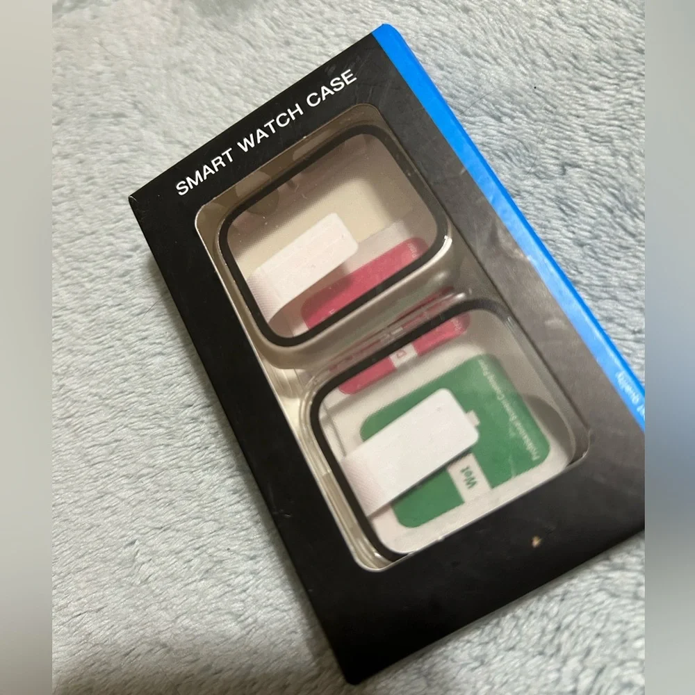 Smart watch case 2pack (clear & silver) 41mm